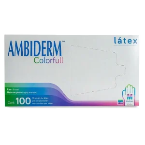 Guante de látex colorfull talla mediana