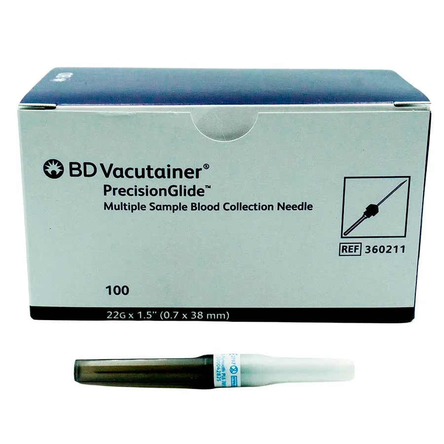 Aguja para toma múltiple, 22G x 38mm