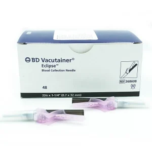 Aguja para toma múltiple con broche de seguridad, 22G x 32mm